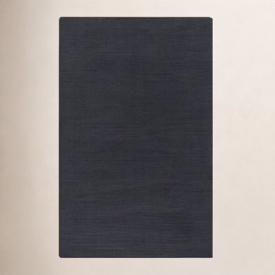 Crowe Wool Charcoal Gray Area Rug