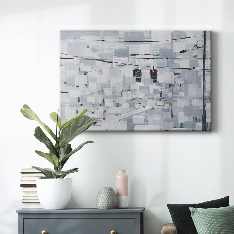Stop on White-Gallery Wrapped Canvas, 32" H x 48" W