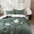 Solayne 100% Washed Cotton Duvet Cover Set with Faux Hemp Texture, Solid Color, Zipper Closure and Corner Ties-111685176-111685178