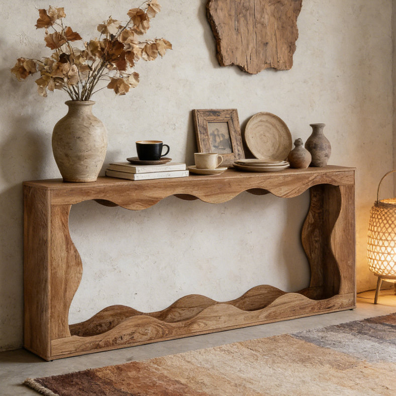 Table d'entrée de style moderne, Bois