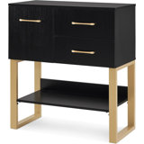 Quintonio Modern Console Table with Drawer, Storage Cabinet and Shelf