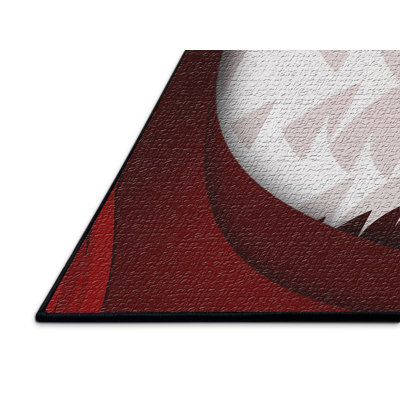 Tapis de zone rouge greeting card