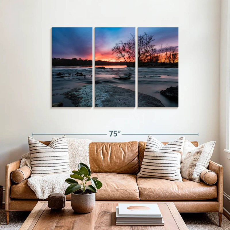 Alvord, coucher de soleil à Belle Isle, H 36 po x l 57 po