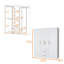 Armoire blanche 2 portes tout-en-un