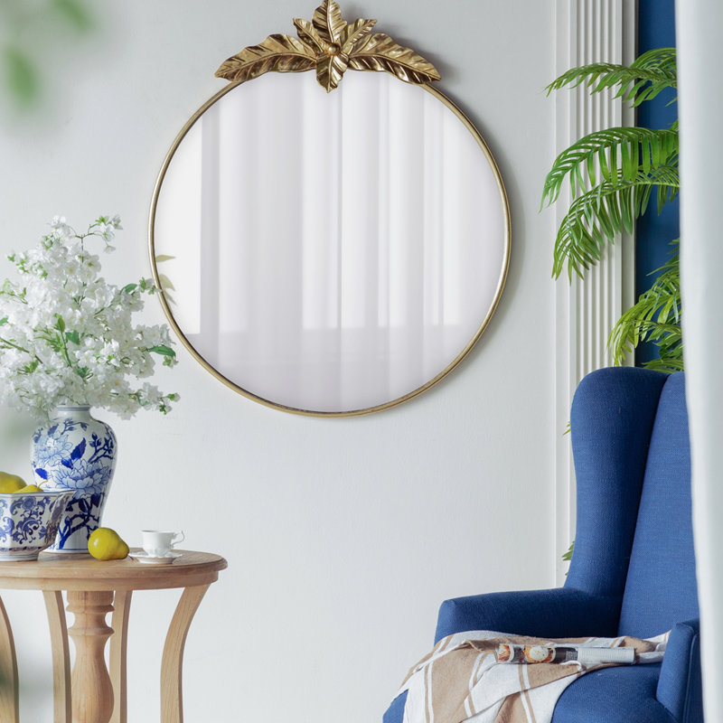 Grand miroir mural rond 36 "x 41"