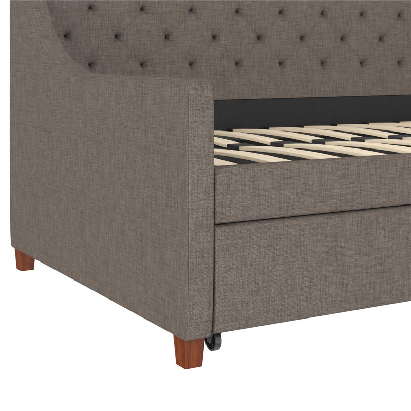 Her Majesty Upholstered Daybed, Gray