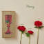 Boîte à fleurs 17 po en soie artificielle rouge pour bricolage (16 pièces)-86903287