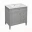 Armoire de rangement pour salle de bain avec 2 tiroirs et un tiroir basculant