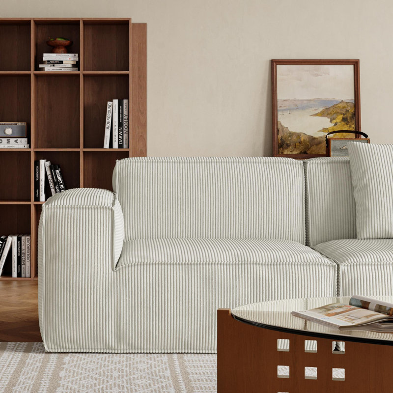 Canapé contemporain, Blanc