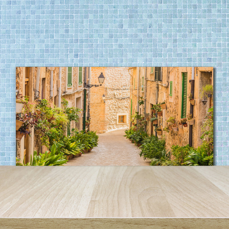 Lukis 50cm W x 100cm L Glass Peel and Stick Panel