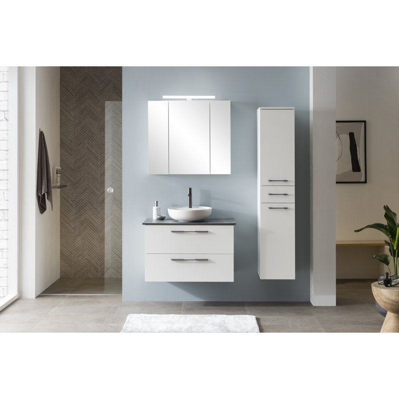 Garren 86mm Single Bathroom Vanity with Vessel Ceramic Basin