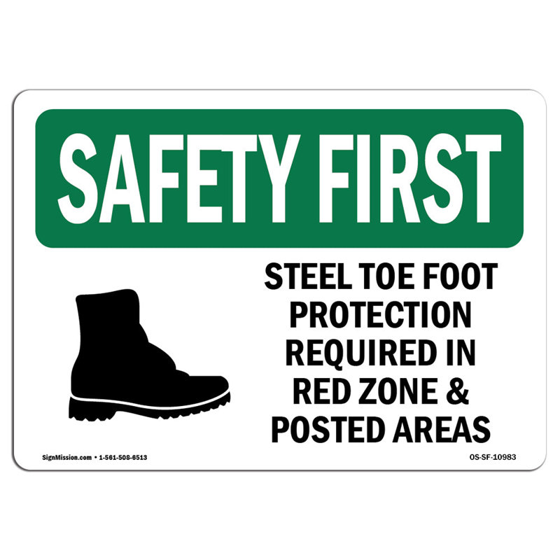 Safety Instructions Sign, 12" H x 18" W x 0.1" D