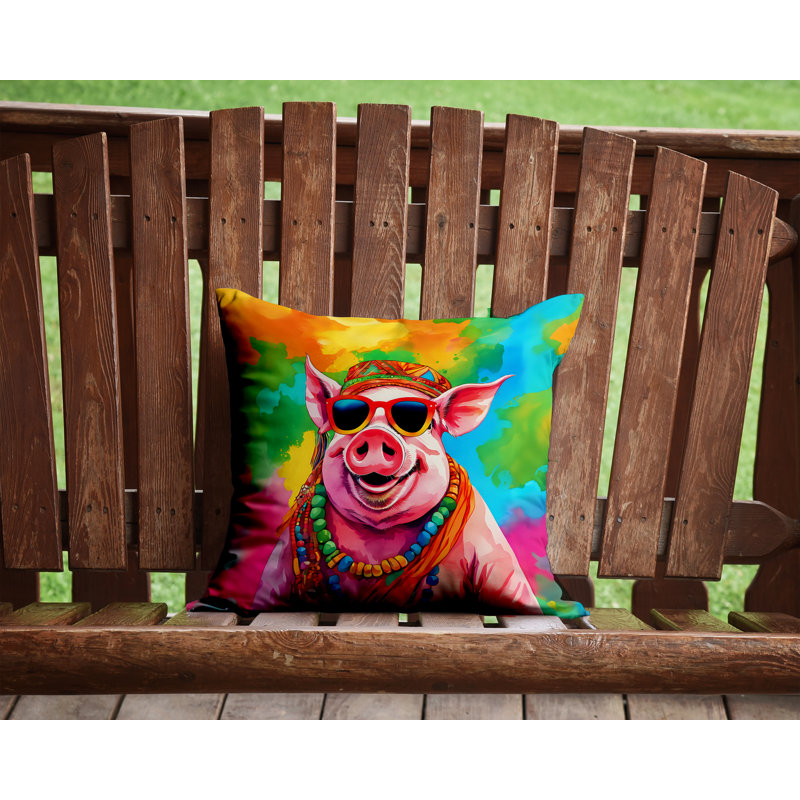 Coussin Hippie, H 14 po x l 14 po