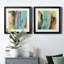 Long Lake I - ensemble de 2 peintures encadrées-61463676-61463670