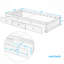 Lit moderne, lit plateforme avec 3 tiroirs de rangement-114230884