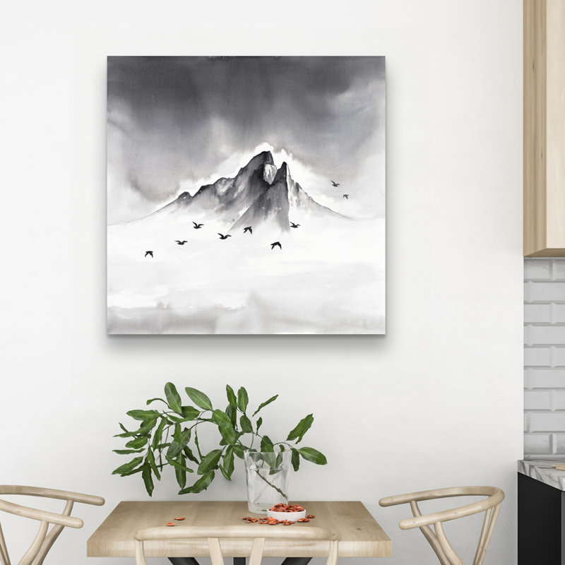Mountain peak - 32"x32" art on canvas