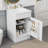 20" Bathroom Vanity with Ceramic Sink,Adjustable Shelf-893215896