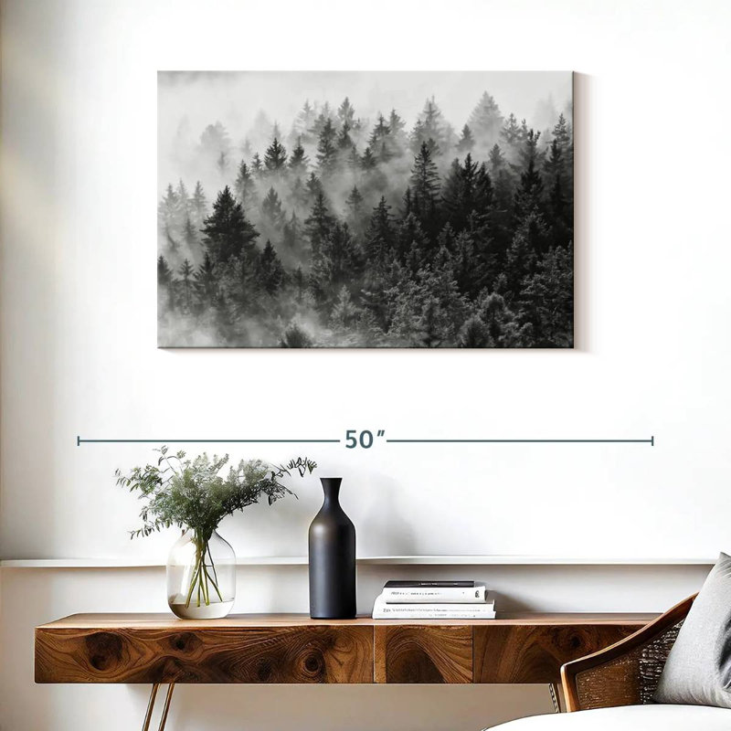 Alvord Misty Summer Forest, H 24 po x l 36 po