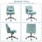 Upholstered Armless Task Office Chair-540069729