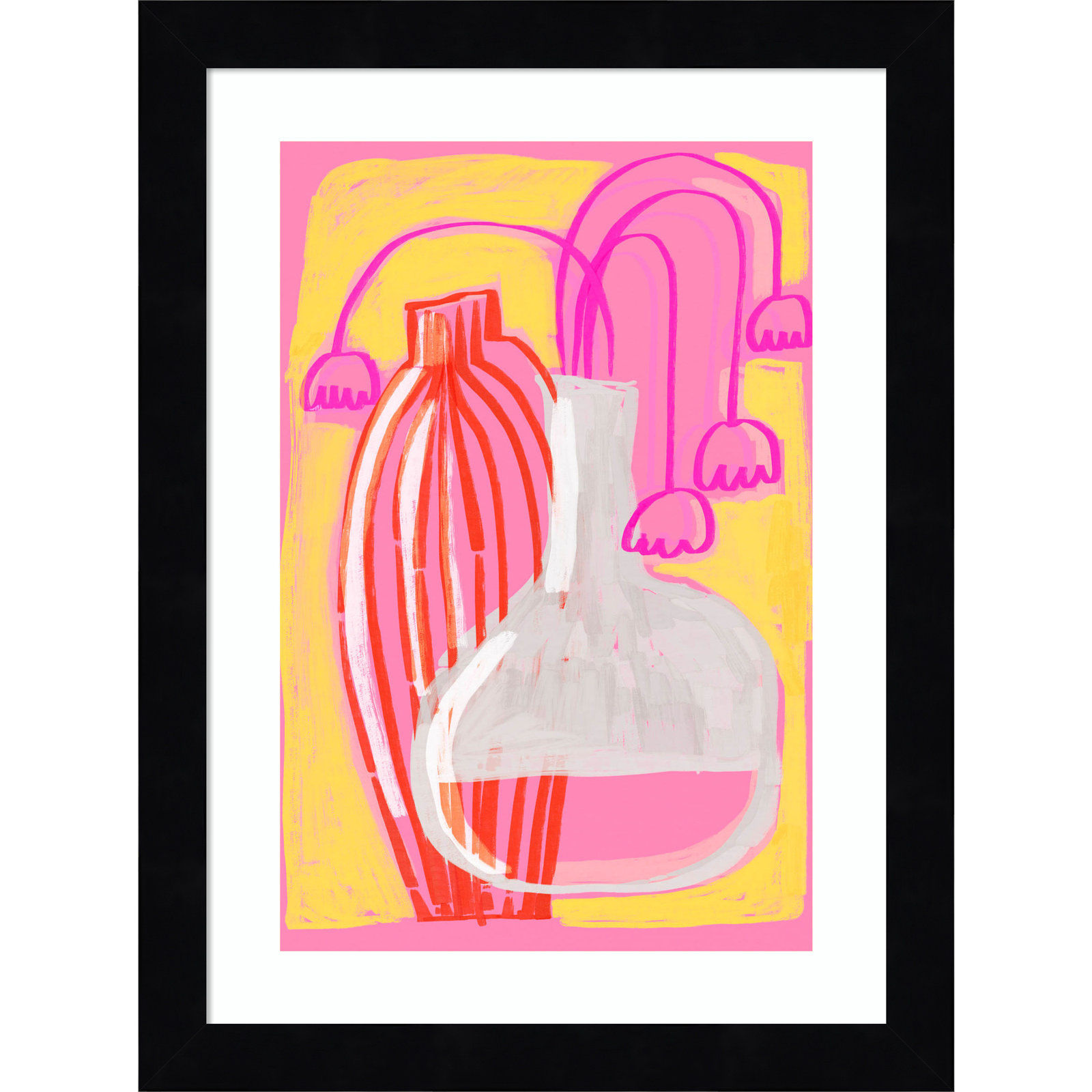 Galya "Neon Still Life No. 5" Print, Black, 13" H x 10" W