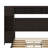 Luxury Queen Wooden Bed With Integrated Cabinet Shelf And Sockets