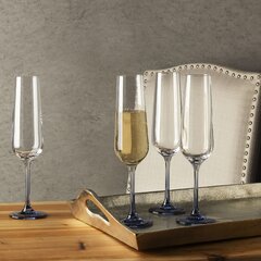 Mikasa Gianna 7 oz. Champagne Flutes, Set of 4 in 2023