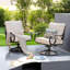 Chaise longue pivotante avec coussins Arriona