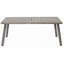 Table de salle à manger pliante en fer résistante aux intempéries avec plateau à lattes pour le patio et le jardin