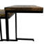 Ensemble de tables gigognes compactes 12 po x 18 po x 23,25 po Elegant Brown-253293342-253293313
