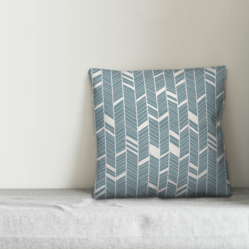  Throw Pillow, 16" x 16", Blue