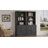 Bookcase with Adjustable Shelves, 5-Tier Multi-Depth Bookshelf with Door, Open Shelf Organizer with Adjustable Open Shelves and Storage Cabinets, Cream, 72.5 Inch-67787789-67787779