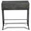 Table de bout en cuir chagrin 