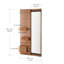 Armoire en bois avec miroir et armoire de rangement en noyer