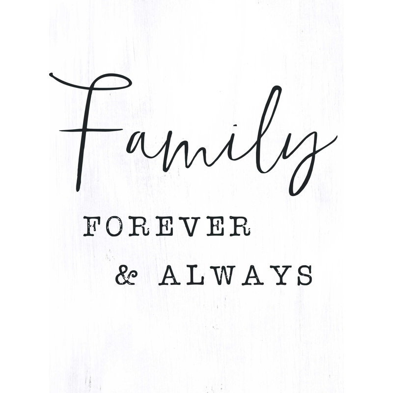 Family Forever - Wrapped Canvas Print, 24" W x 32" H 