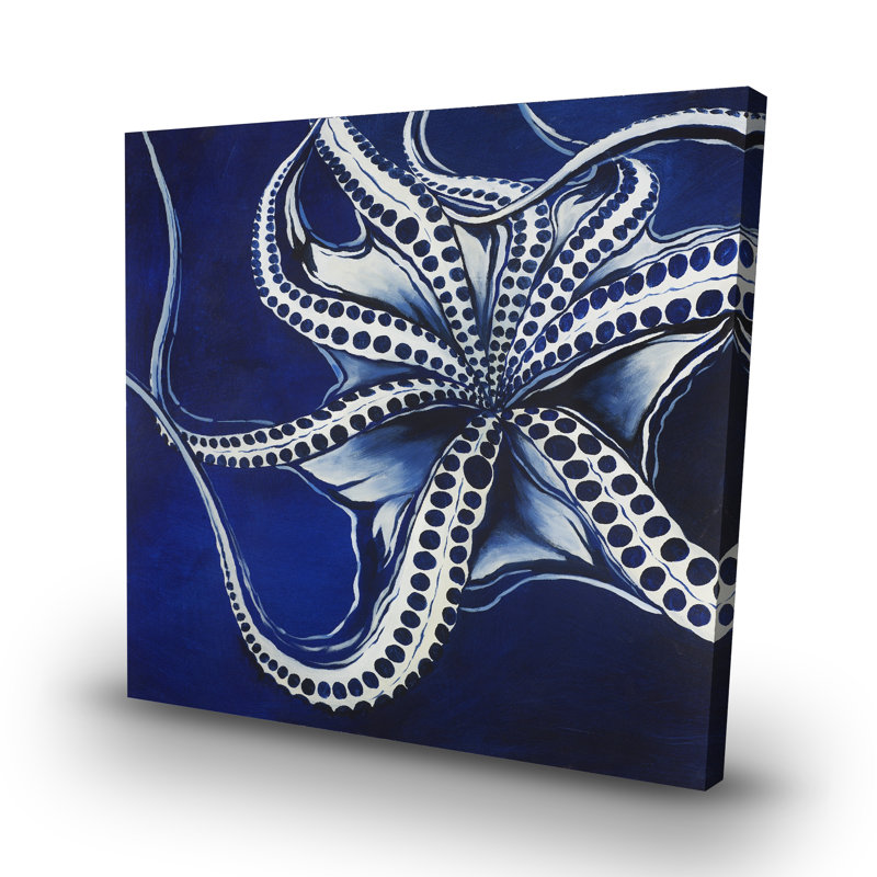 Dancing octopus - 32"x32" art on canvas