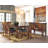 Rustic Brown Dining Buffet With Wine Rack, Adjustable Shelves, And Storage