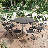 11-Piece Foldable Table & 10 Chairs – Portable Picnic Set-111835956-111835959