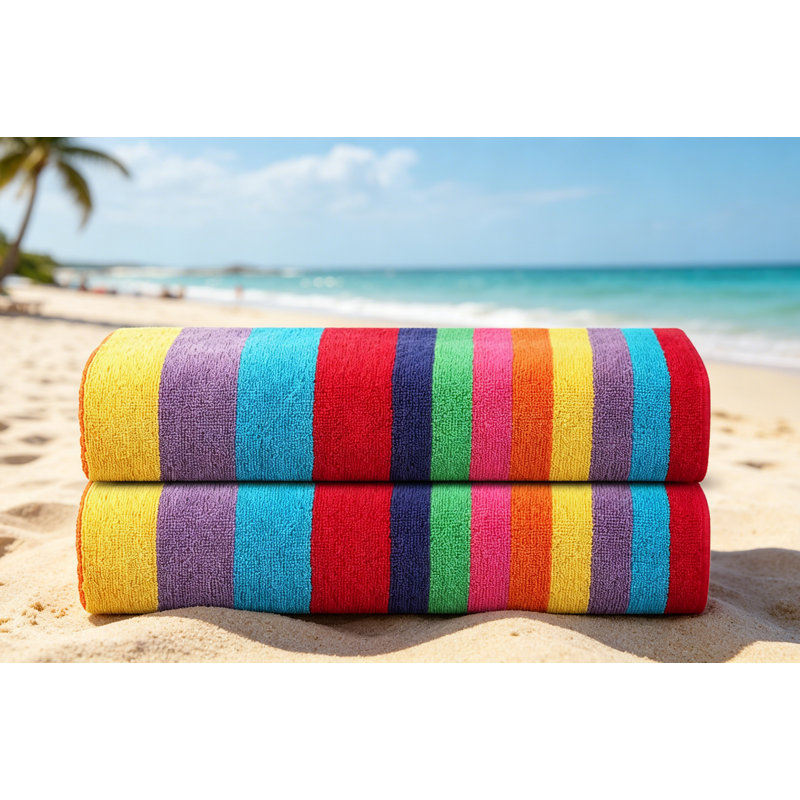 100% Cotton Beach Towel, Miami Vibe