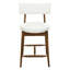 Tabouret de comptoir Mid-Century moderne (ensemble de 2) noyer + beige-118737594