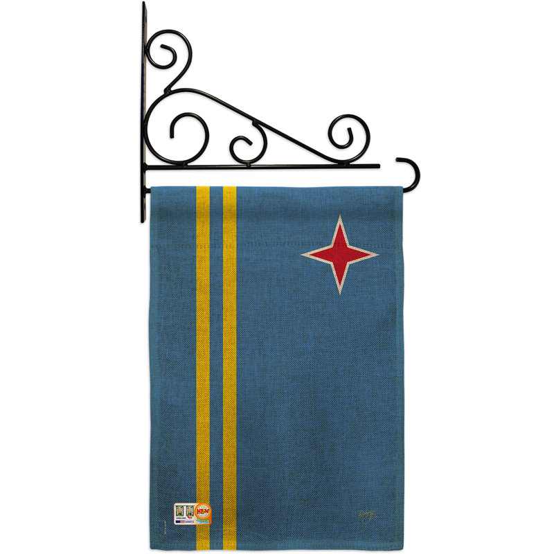 Double Sided 18.5'' H x 13'' W Burlap Garden Flag