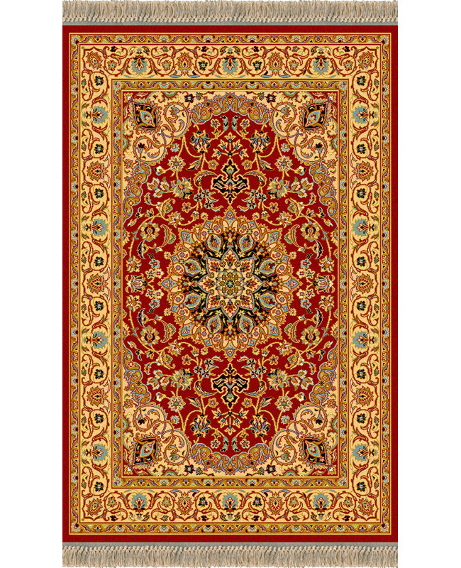 Oriental Wool Area Rug, Rectangle 70 x 135cm