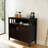 Kitchen Storage Sideboard, Dining Buffet Server Cupboard Cabinet,Console Table with Adjustable Shelf-807396672