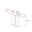 Console en pierre frittée de style italien-601609947