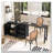 Wooden Sideboard with Extendable Table, Multifunctional Storage Cabinet with 2 Doors and 3 Drawers, for Living Room, Study, Foyer and Kitchen-365692848