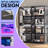 RGB Display Cabinet with Adjustable Tempered Glass Shelves, 4-Tier Storage Case with LED Lights & Press-to-Open Doors, Modern Display Shelf for Collectibles, Black -754911368-746930034