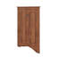 Armoire d'angle triangulaire avec tablettes réglables et portes élégantes-232235684
