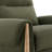  Upholstered Mannul Recliner with Solid Wood Legs and Padded Armrests-119783490