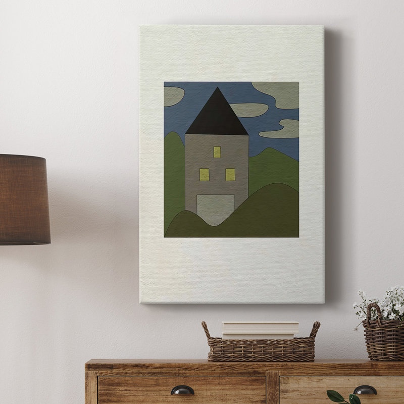 Maison de montagne II - galerie Cavas sur mesure, H 18 po x l 12 po
