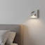 UltraBeam 3 Watt Square White Recessed LED Reading Light For Wall or Headboard - Built in Tilt Switch