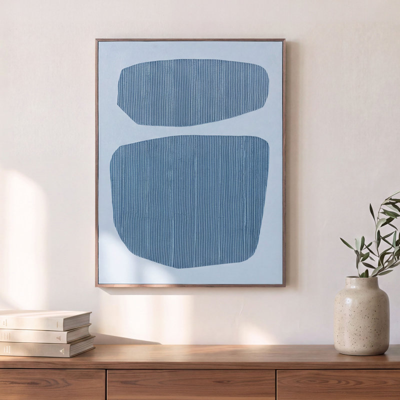 Uma Framed Painting Deep Purple Palette, Blue